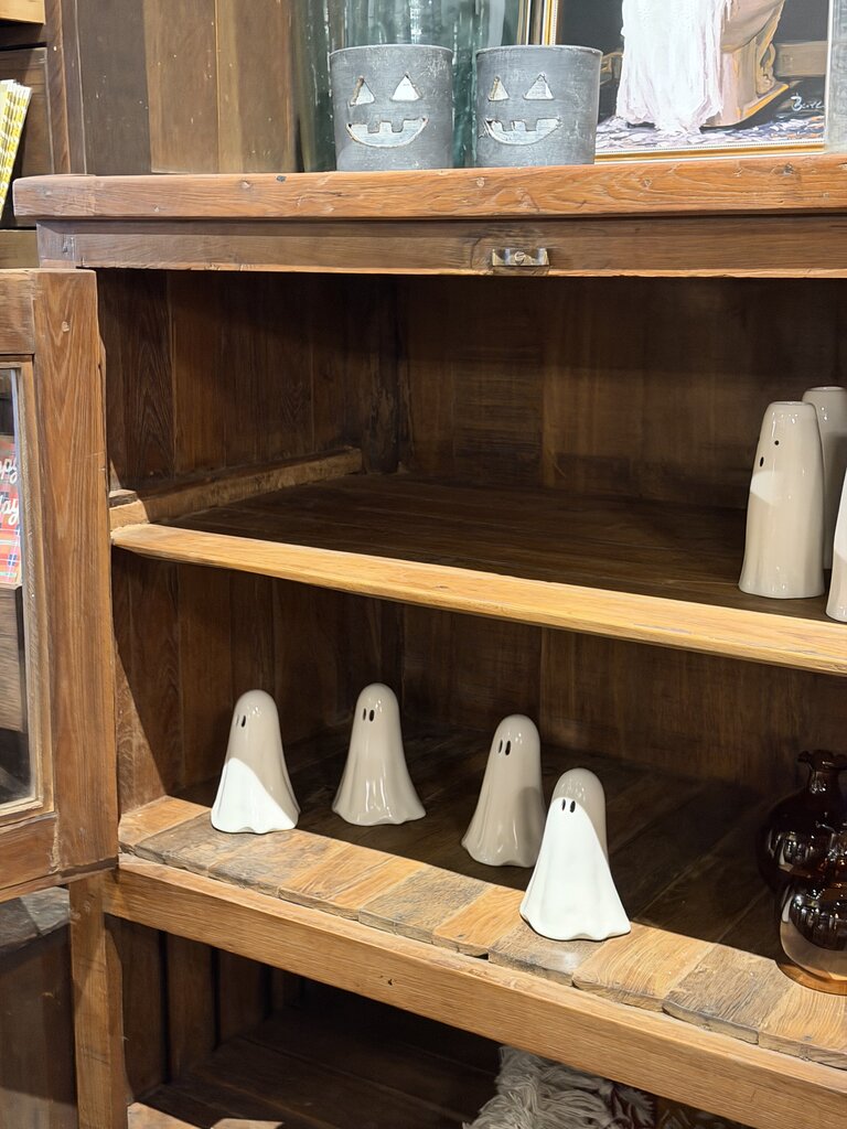 Wood Bottom Shelf/ Top Glass Cabinet