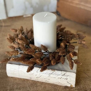 Plethora Pinecones Candle Ring
