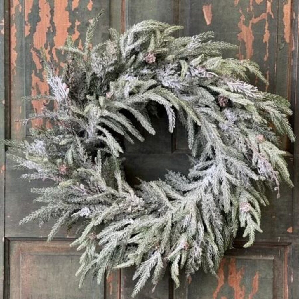 Snowdrift Norfolk Pine Wreath