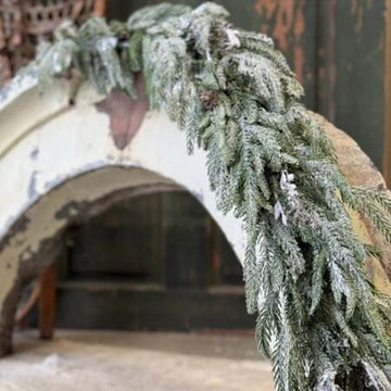 Snowdrift Norfolk Pine Garland - 6'