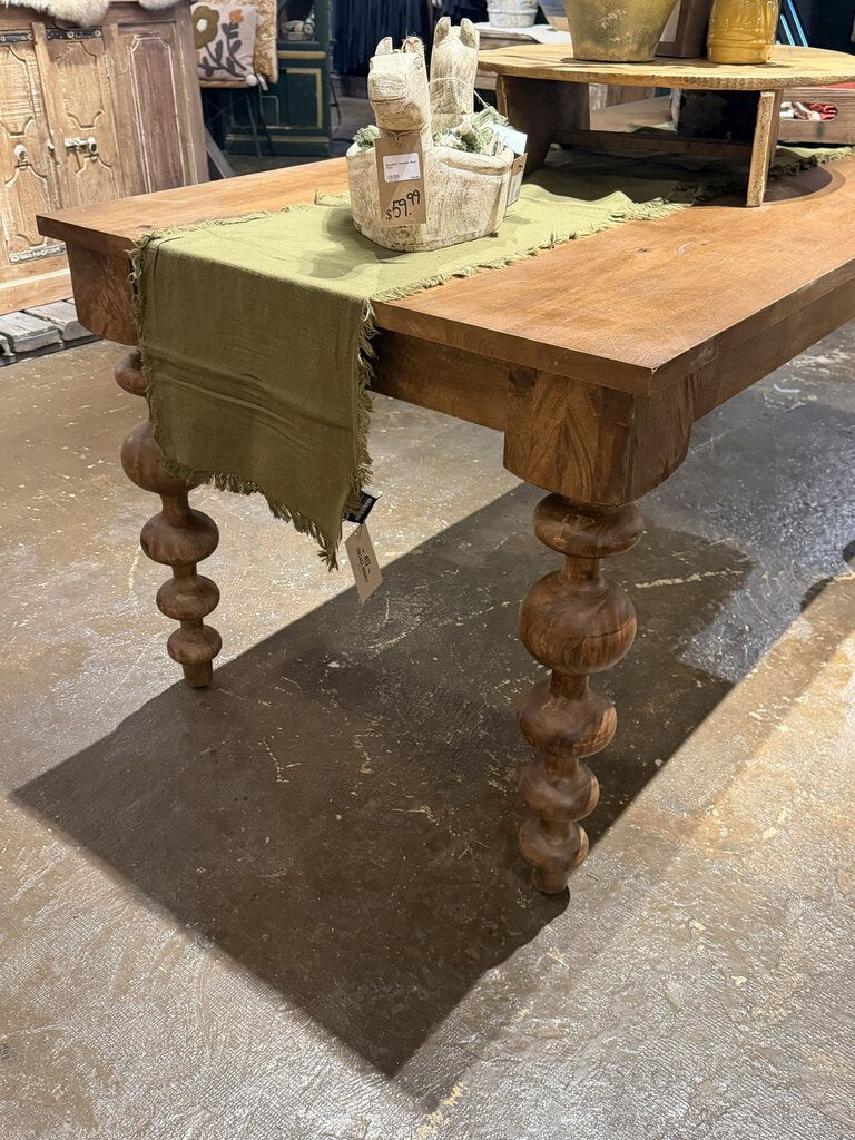 Wooden Bobbin Leg Table