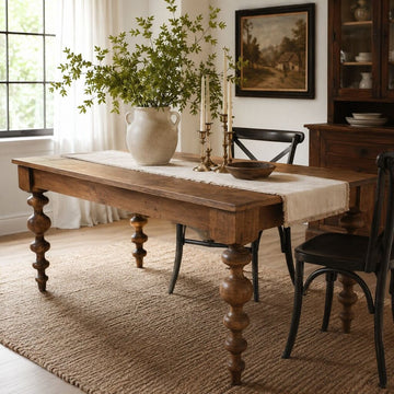 Wooden Bobbin Leg Table
