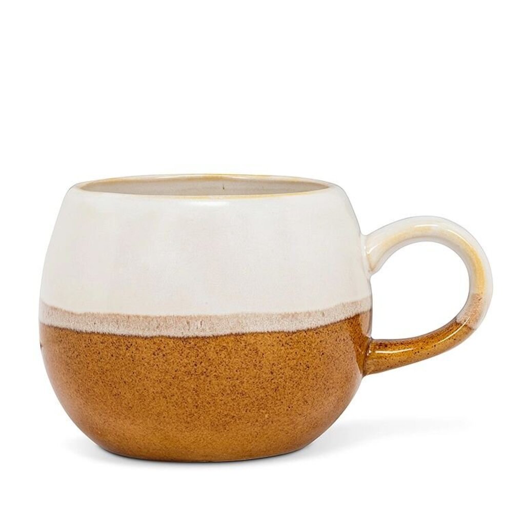 White/Brown Ball Mug