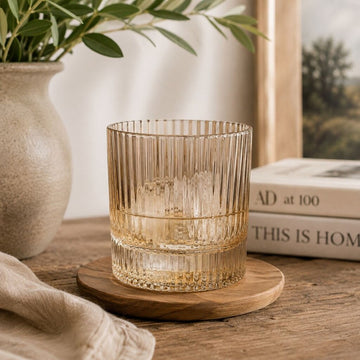 Vertical Amber Optic Tumbler