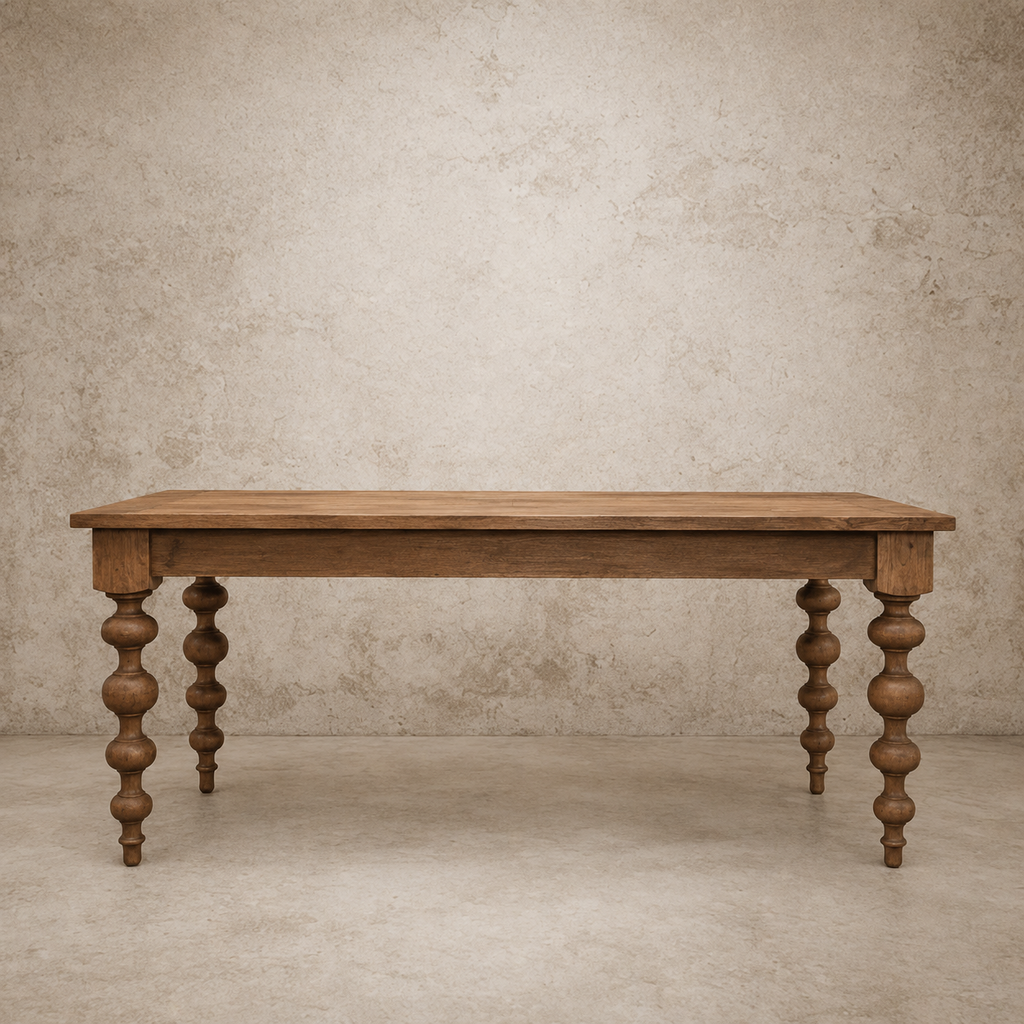 Wooden Bobbin Leg Table