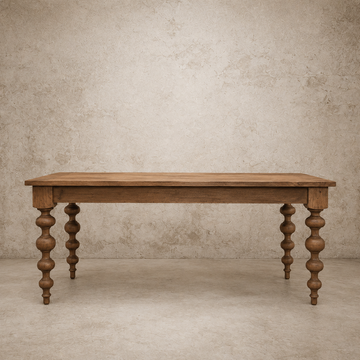 Wooden Bobbin Leg Table