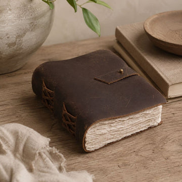 Oiled Chocolate Brown Leather Journal