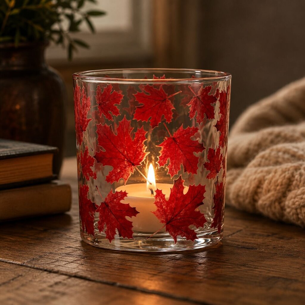 Maple Leaves Votive