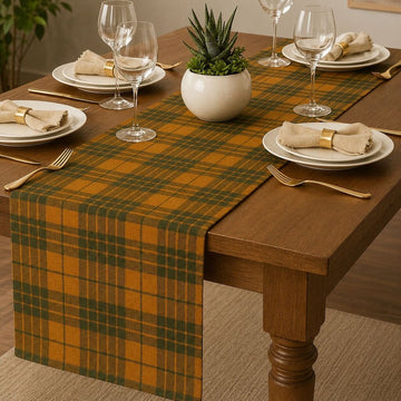 Mustard Tartan Plaid Table Runner