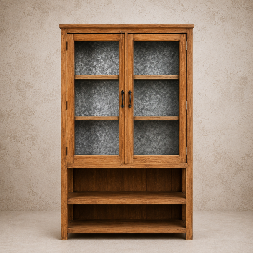 Zinc Back Tall Cabinet