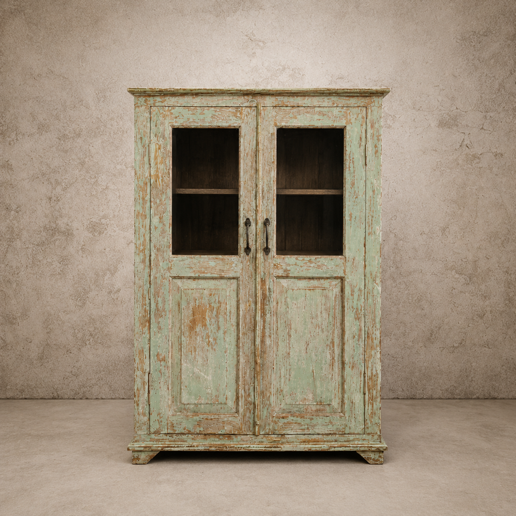 Wood Glass Door Cabinet