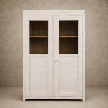 Authentic European Chippy White Cabinet