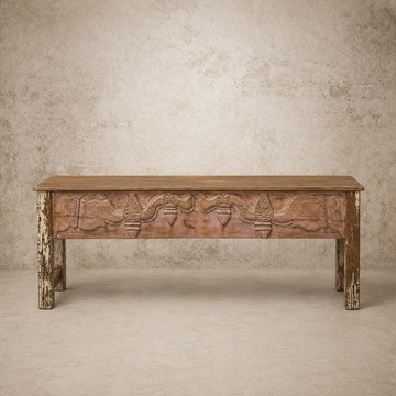 Carved Wood Console Table