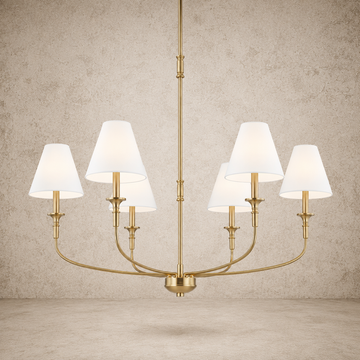 Barton Antique Brass Chandelier