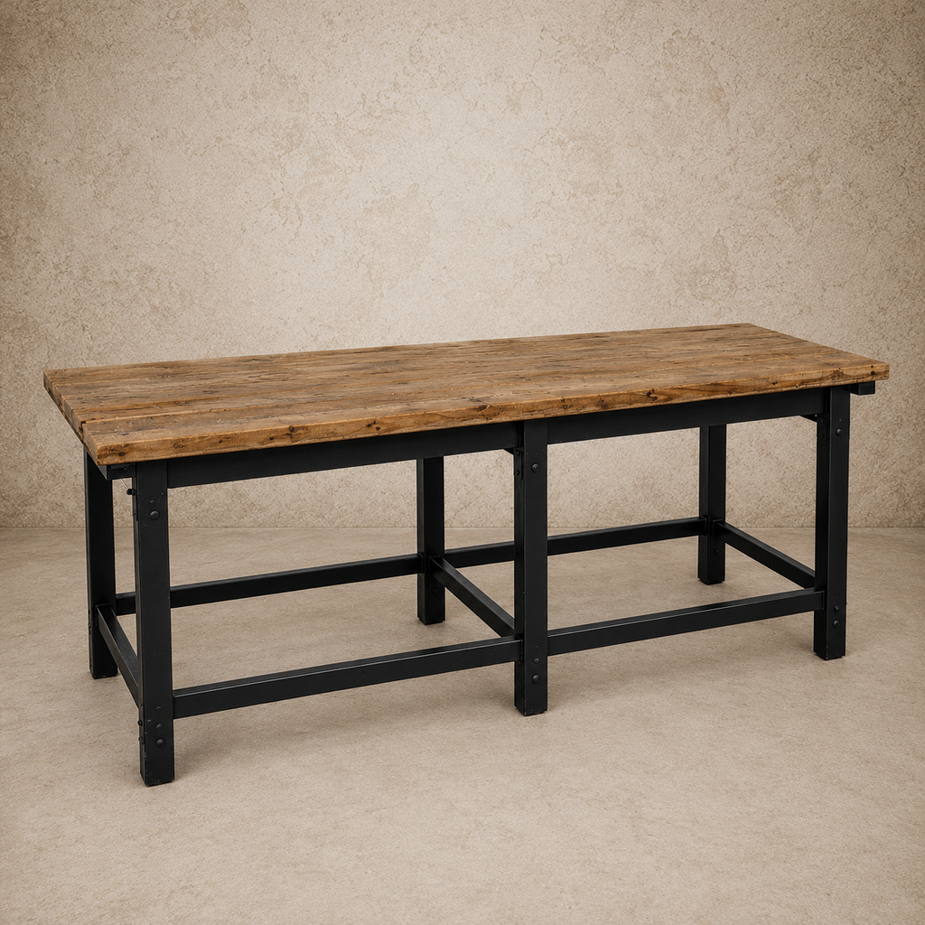 Authentic European Wood Island (31"H x 33"W x 75"L)