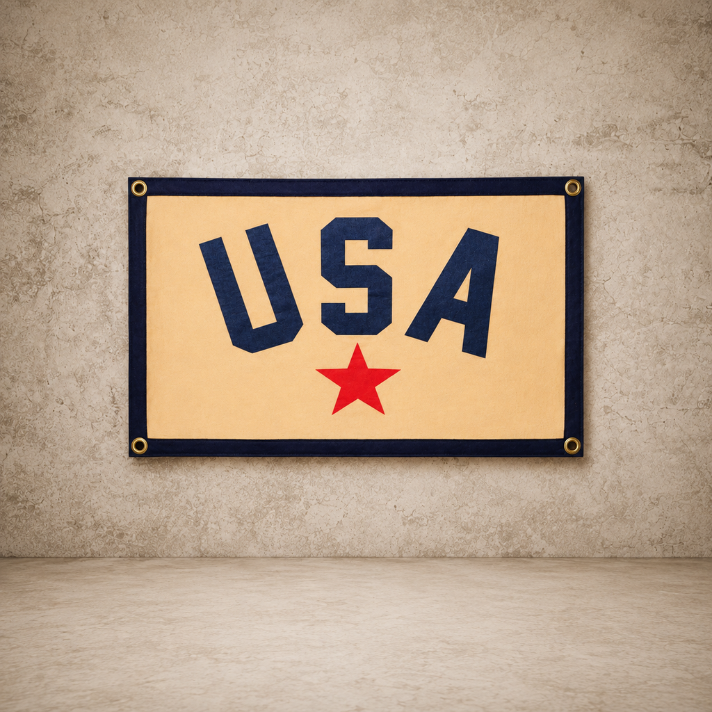 "USA" Camp Flag