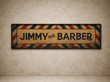 "Jimmy The Barber" Sign