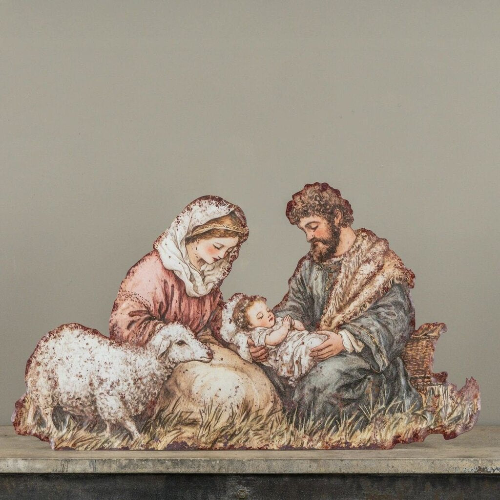 Metal Nativity Display Board