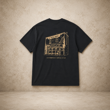 417 Black Storefront Sketch Tee