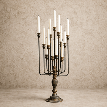 Iron 13-Candle Candelabra