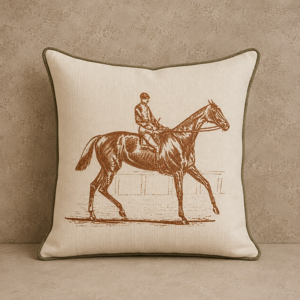 Show Horse Piped Pillow