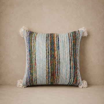 Hand Woven Striped Pillow