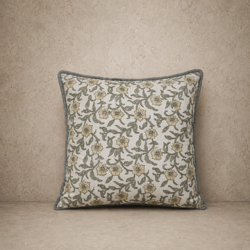 Sage & Yellow Primrose Pillow