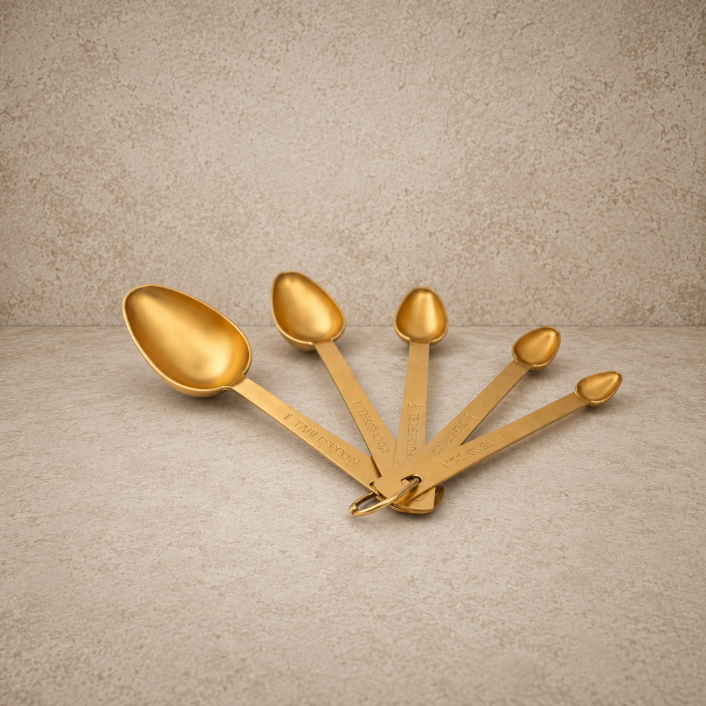 Gold Stainless Steel Measuring Spoons