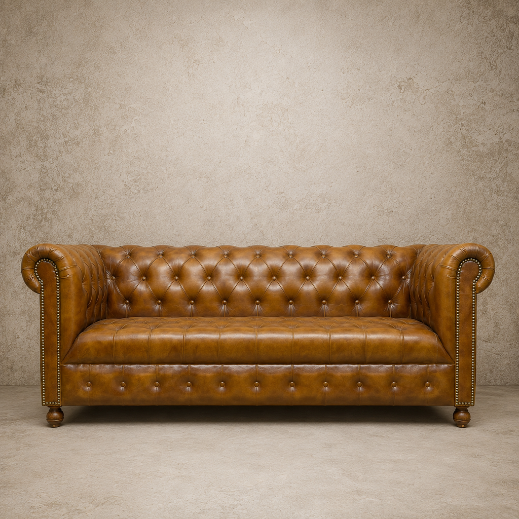 Leather Chesterfield Sofa