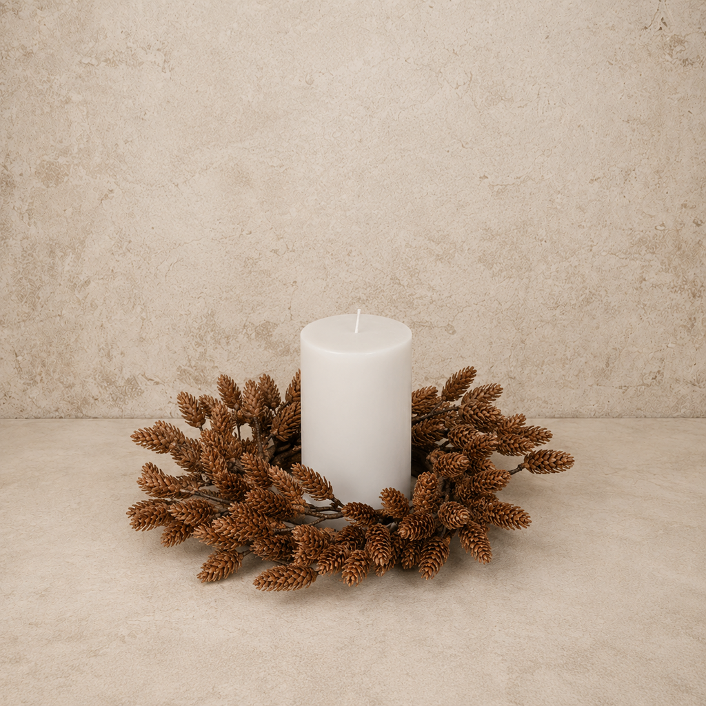 Plethora Pinecones Candle Ring