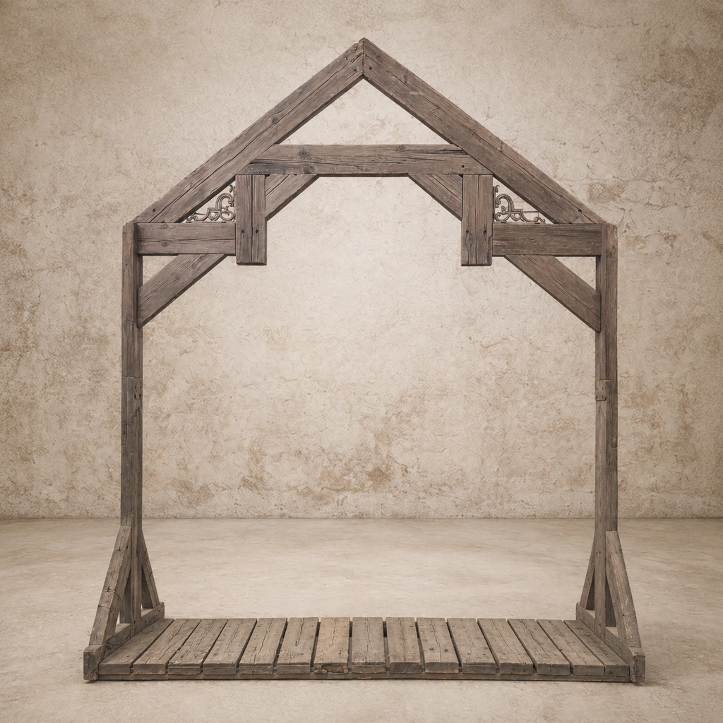 Rustic Timber Arbor
