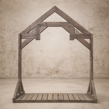 Rustic Timber Arbor