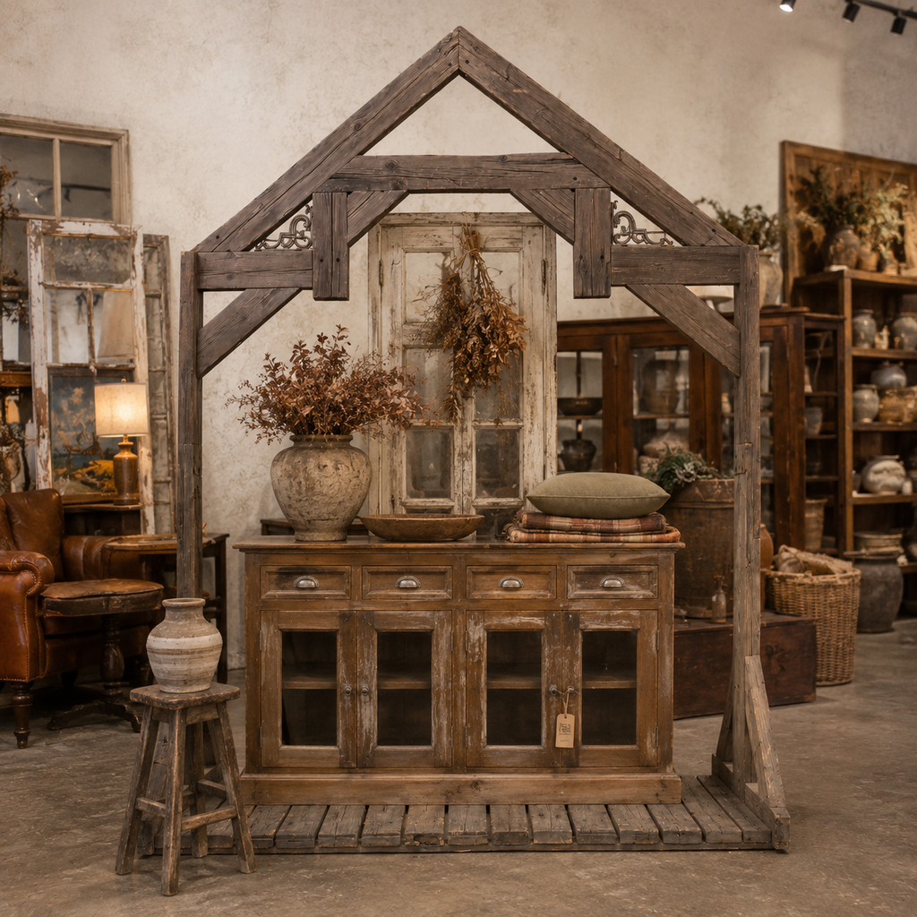 Rustic Timber Arbor