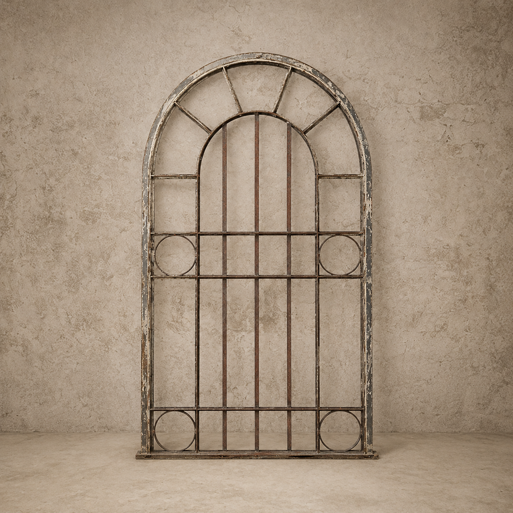 Authentic European Iron Window (79" x 46")