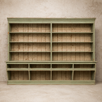 Two Piece Mercantile Display Cabinet