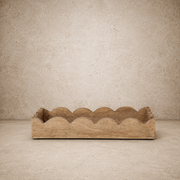 Mango Wood Scalloped Tray