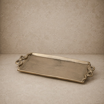 Aluminum Gold Bow Tray