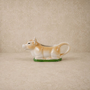 Hand Painted Cow Creamer- 4oz