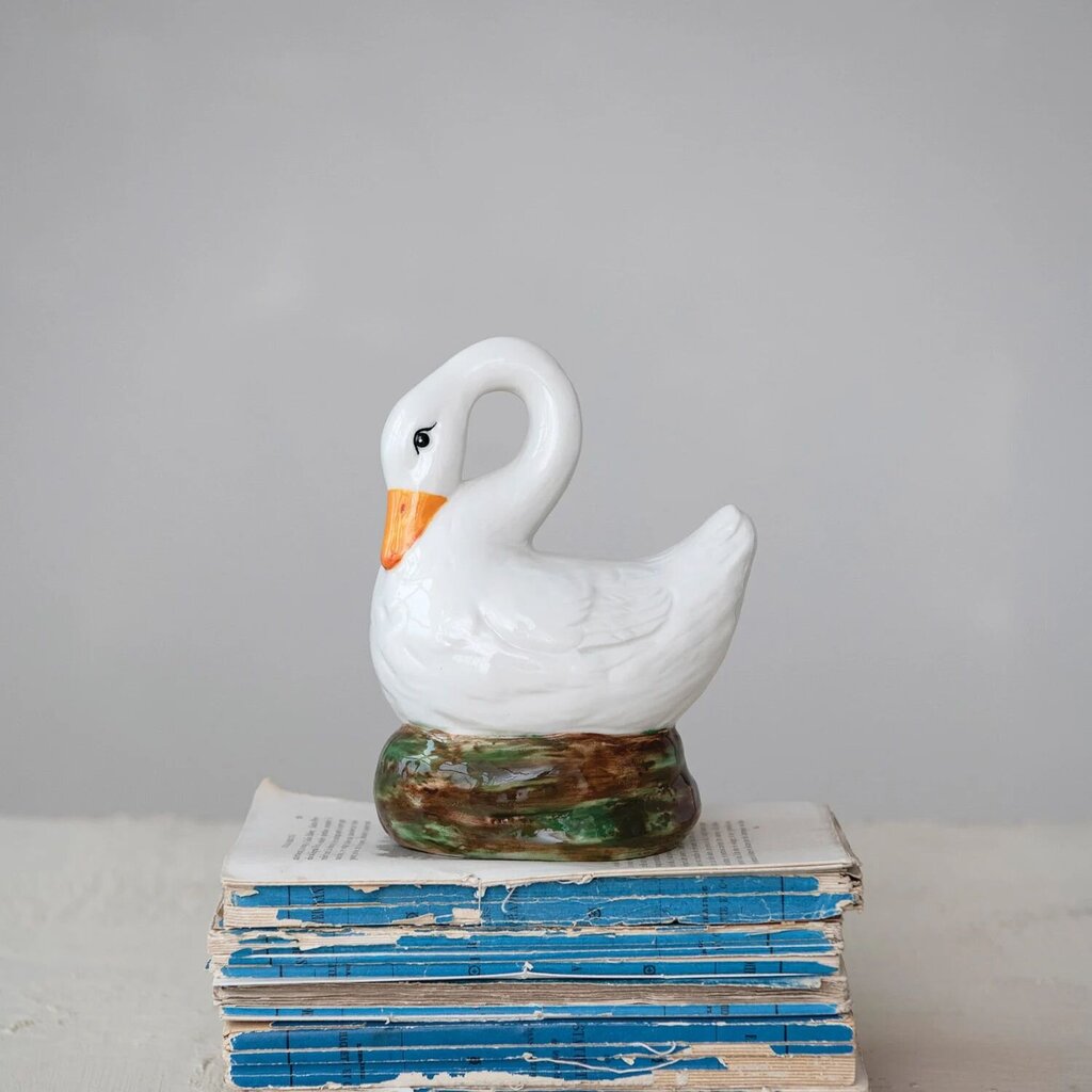Timeless Hand Painted Repro Swan