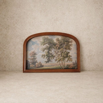 Timeless Arched Pine Wood Framed Wall Decor
