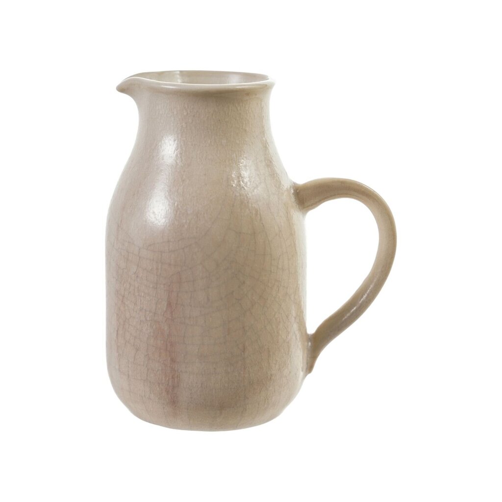Crackled Cream & Plum Stoneware Pitcher- 40oz