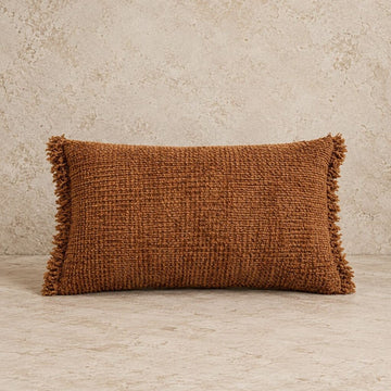 Camel Chenille Lumbar Pillow