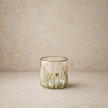 Pressed Baby's Breath Jar - 3"