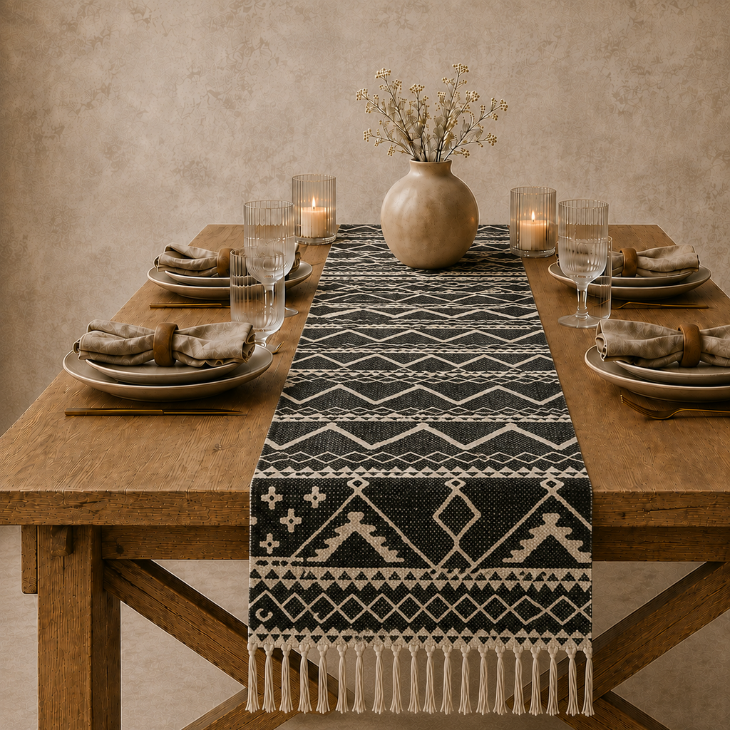 Mudcloth Pattern Table Runner