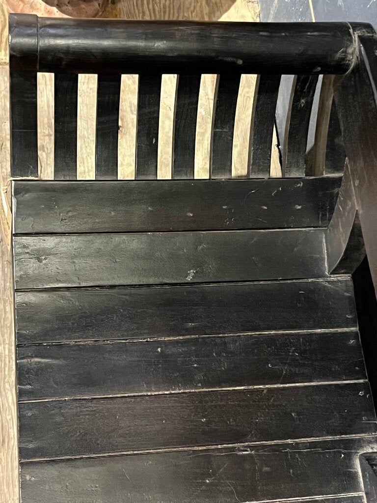 Beautiful Black Wood Bench