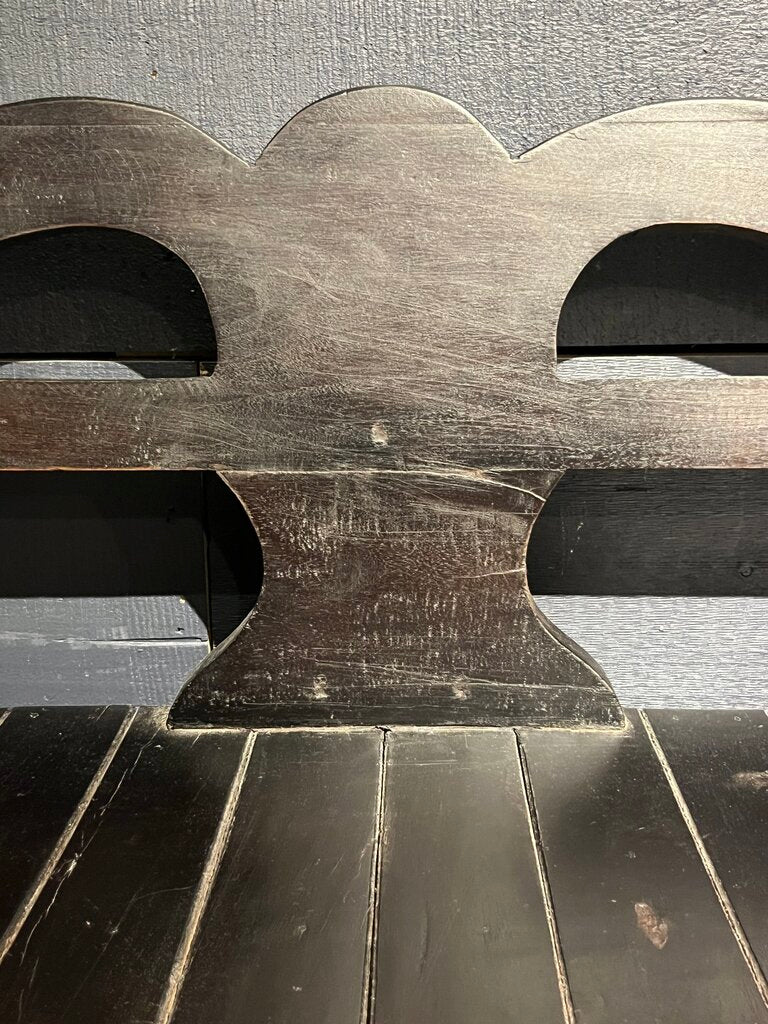 Beautiful Black Wood Bench