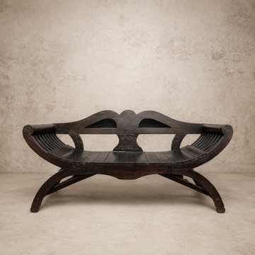 Beautiful Black Wood Bench
