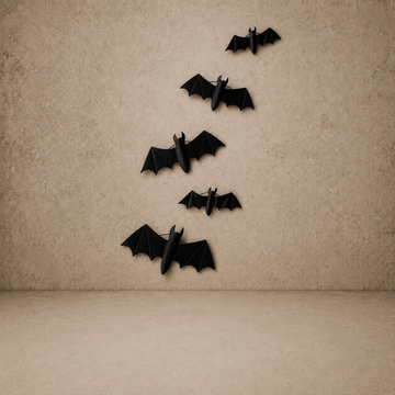 Hanging Black Metal Bat