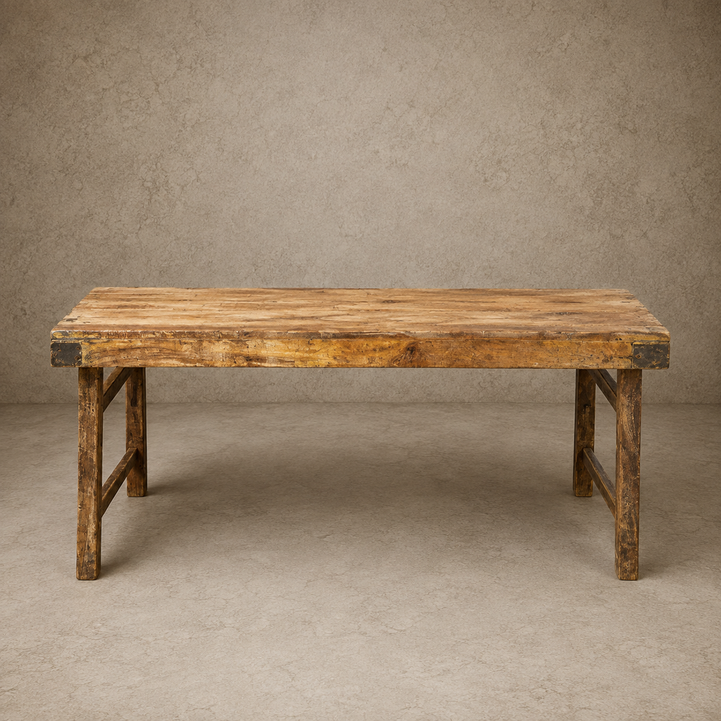 Wood + Metal Tent House Table