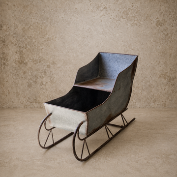 Rustic Metal Christmas Sleigh